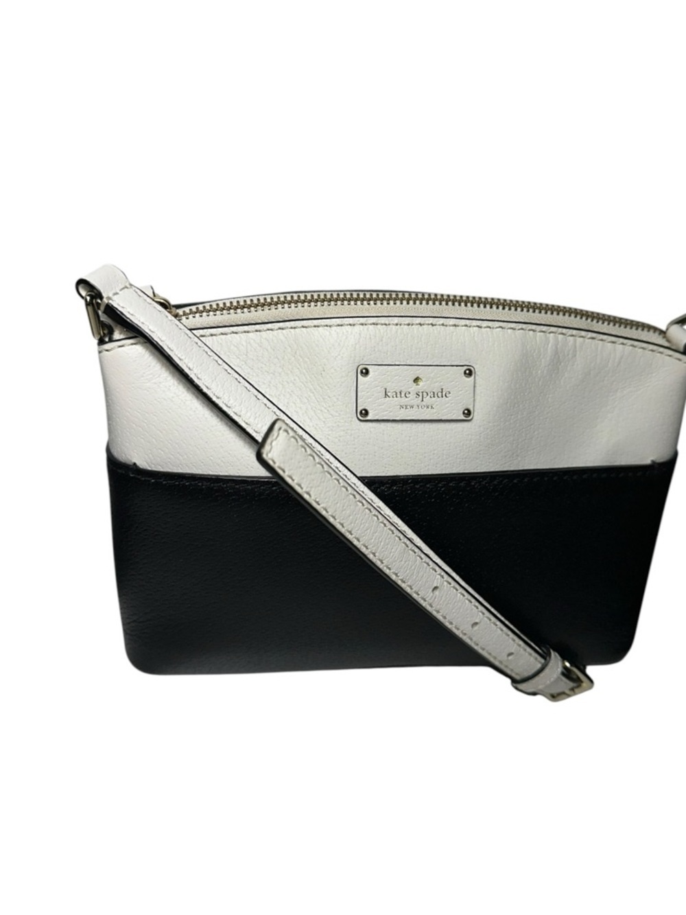 Kate Spade Grove Street Millie WKRU4194 Dark Blue White Leather Crossbody Bag - Picture 2 of 7